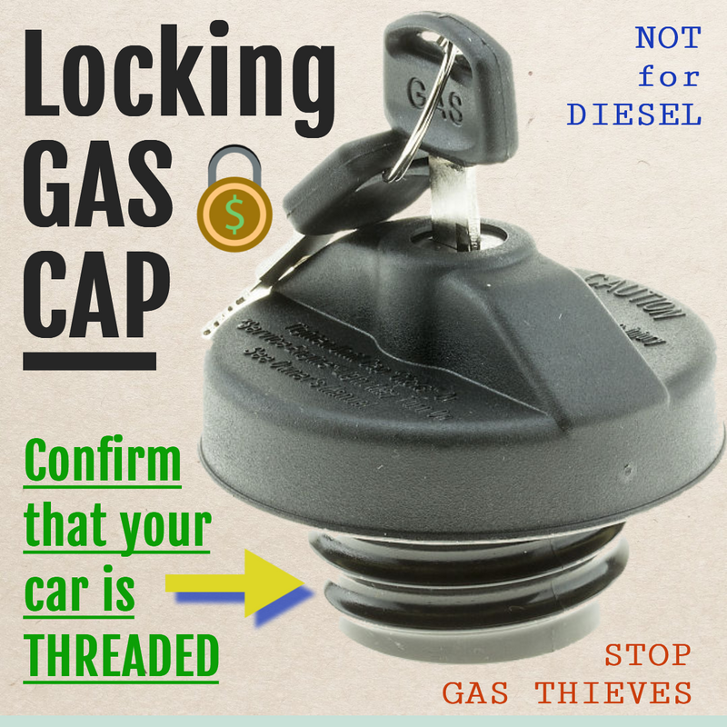 Locking Gas Cap for KIA LADA LAND ROVER LEXUS LINCOLN MAZDA MERCEDES-BENZ NISSAN