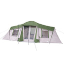 10-Person 3-Room Vacation Tent, with Shade Awning