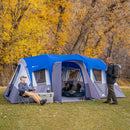 16-Person 3-Room Cabin Tent with 3 Entrances
