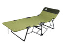 Adjustable Camping Cot with Quick-Fold Design, Green