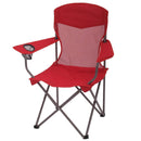 Basic Mesh Quad Camping Chair, Red