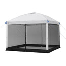 Canopy Mesh Curtain Accessory for 10 ft x 10 ft Canopy, White and Black
