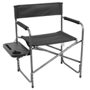 Director Chair with Side Table, Black