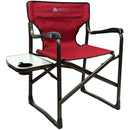 Hazel Creek Director Chair with Folding Frame, Red