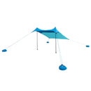 Quick-Set Portable Sun Shade Beach Tent, Blue 6.8 ft x 6.7 ft, UPF 50+