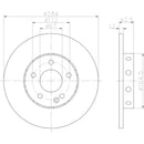 Pair of Front Rotors for Mercedes-Benz C230 1998