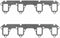 Pair Exhaust Header Gaskets Ford V8 352 390 406 427 428 CJ 1961 -71