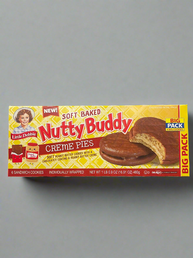 2 Big Pack Little Debbie Big Pack Nutty Buddy Creme Pies dozen sandwiches