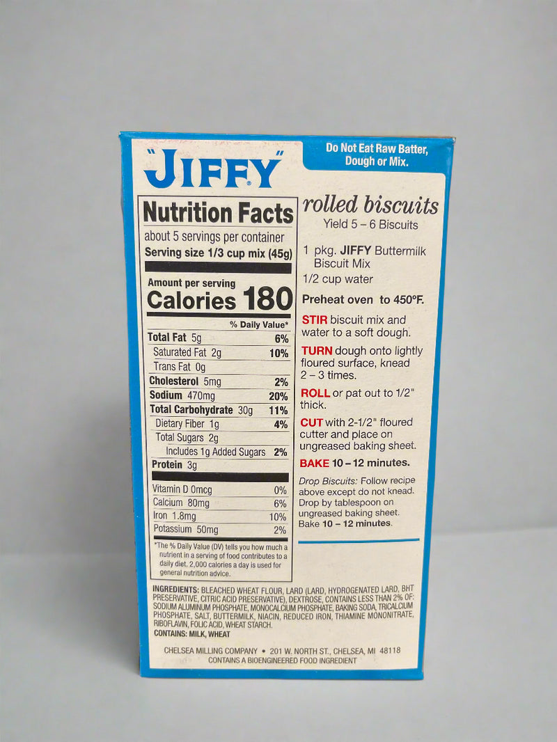 4 Boxes Old Fashioned Jiffy Buttermilk Biscuit Mix 8 Oz Dough