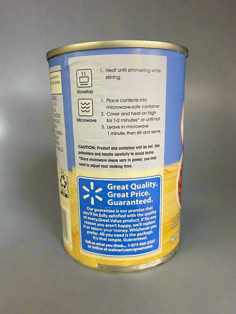 6 CANS Great Value Hot Chili Beans 15.5 oz Can Vegetable jalapeno