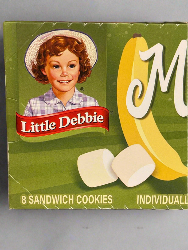2 Boxes Little Debbie Snacks Banana Marshmallow Moon Pies
