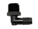 RF846 90° Ell Male Adapter 1/2" MPT x 1/2" Barb Plastic Camper RV Travel Trailer