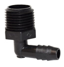 RF882 90° Ell Male Adapter 1/2" MPT x 3/8" Barb Plastic Camper RV Travel Trailer