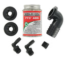 RK907 ABS Tank Fill Kit 90° Barbed Elbow with Cement Camper RV Travel Trailer