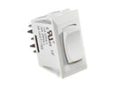 Switch 10 Amp Max Rocker 0.550" x 1.125" Cutout White RV Camper Travel Trailer