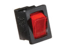 Switch On-Off 20 Amp Max Red Illuminated Light Black RV Camper Travel Trailer