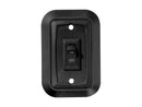 Switch On-Off Wall Plate Switch Black 3.53" x 2.39" RV Camper Travel Trailer