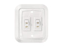 Switch On-Off Wall Plate Switch Double White 3.53" x 3" RV Camper Travel Trailer