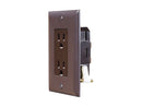 Receptacle Self Contained 125 Volt AC Brown RV Camper Travel Trailer