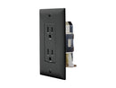 Receptacle Self Contained 125 Volt AC Black RV Camper Travel Trailer