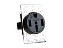 Receptacle 30 Amp/125/250 Volt AC Power Flush Black RV Camper Travel Trailer