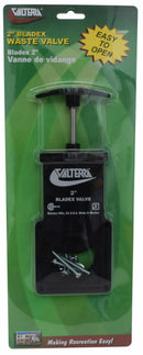 T1002VP Waste Valve Body 2" Carded Sewer Waste Valve Camper RV Travel Trailer