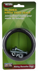 T1003-9VP Valve Seals 3" with Hardware 2 Per Card Camper RV Travel Trailer