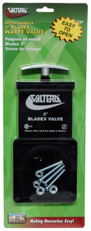 T1003VP Waste Valve Body 3" Carded Sewer Waste Valve Camper RV Travel Trailer