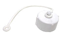 T1020-1DW Hose Cap 3/4" with Strap White Bulk Sewer Cap Camper RV Travel Trailer