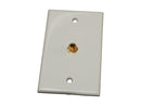 TV Cable Entry Plate Single Interior Cable White RV Camper Travel Trailer