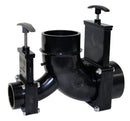 T81 Ell Double Rotating Valve Sewer Waste Valve Camper RV Travel Trailer