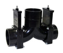T85NH Ell Double Rotating Valve No Handle Double Valve Camper RV Travel Trailer