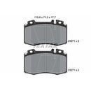 Front Brake Pad Set for Mercedes-Benz CL500 ML430 ML55 AMG S430 S500 SL500 SL600