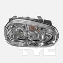 Right Headlight Assembly Volkswagen Cabrio Golf 1999-2001