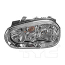 Left Headlight Assembly Volkswagen Cabrio Golf 1999-2001