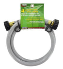 W01-4048 Tote Tank Fill Hose 1/2" x 4' Gray Camper RV Travel Trailer Motorhome