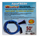 W01-5350 Heated Water Hose 1/2" x 50' Blue NSF Approved Camper RV Travel Trailer