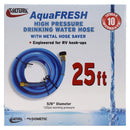 W01-9300 Drinking Water Hose 5/8" X 25' Blue Aqua Fresh Camper RV Travel Trailer