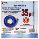 W01-9420 Blue Drinking Water Hose w/ Metal Hose Saver Camper RV Travel Trailer