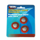 W1526VP Hose Washers With Screen Red 3 Per Card Camper RV Travel Trailer