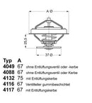 Thermostat for Volvo 244 245 740 745 760 1982-1986