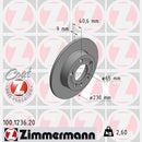 Rear Rotor 2-Pack Volkswagen Beetle Golf Jetta 1997-2001
