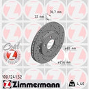 Rear Rotor 2-Pack Volkswagen Jetta 1998-2001