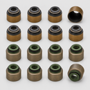Set of sixteen valve stem seals, eight of each type