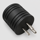 Power cord adapter — opposite plug angle on light gray background