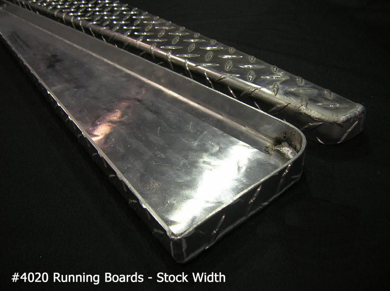 Running boards (pair) - checkerplate-922