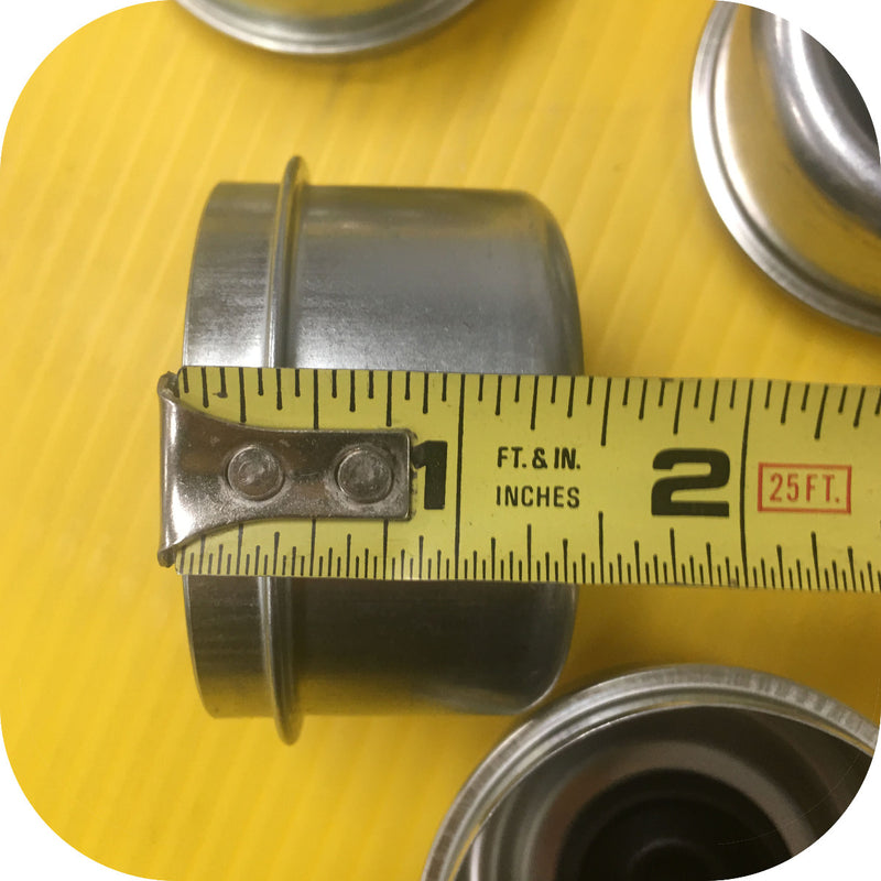 4 Dust Caps Trailer Camper Farm Car Axles with Greaseable Buddy Wheel Bearing
