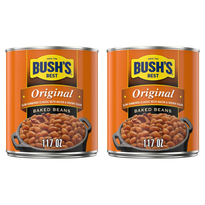 2 cans of Bush's Original Baked Beans 117 oz