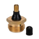 Camco Brass Blow Out Plug with Schrader Valve Winterizing Camper RV Pop Up Parts