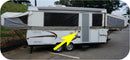 Oval Porch Amber Light Assembley Camper RV Travel Trailer Pop Up w/ switch-21108